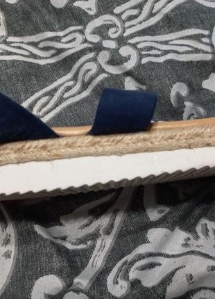 Босоножки (сандалии) синего цвета 39 размер4 фото