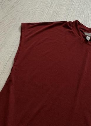 Блуза новая бордовая красная футболка3 фото