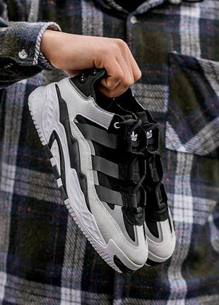 Мужские кроссовки adidas niteball white black 41-43-44-45