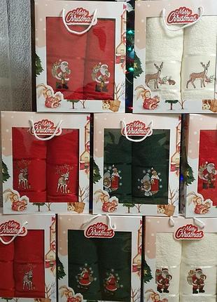 Новорічний набір рушників. баня лице туреччина