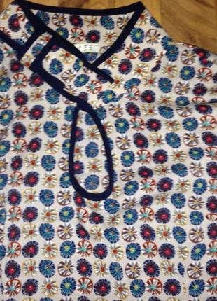 Шикарная блуза рубашка туника шифон, р. 36-384 фото