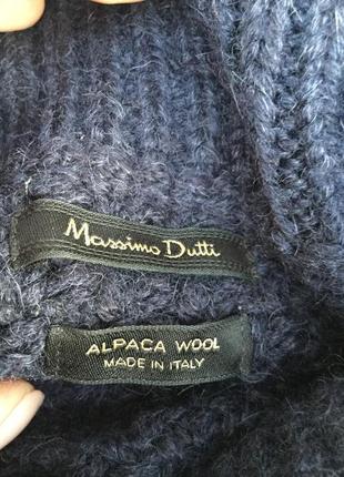 Теплий, в'язаний светр, об‘ємна кофта, вовна-альпака, оверсайз massimo dutti7 фото