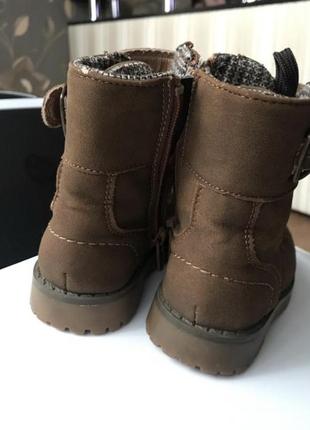 Ботинки дитячі черевики чоботи замша високі 22-23 розмір5 фото