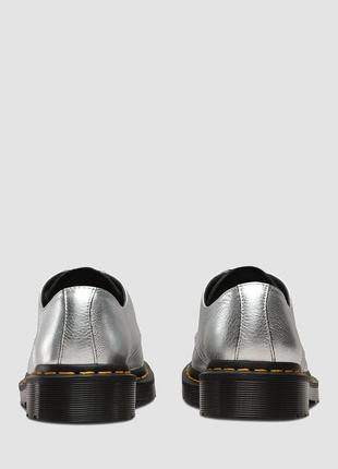 Dr.martens черевики туфлі броги шкіра текстиль срібні мартенси оригінал4 фото
