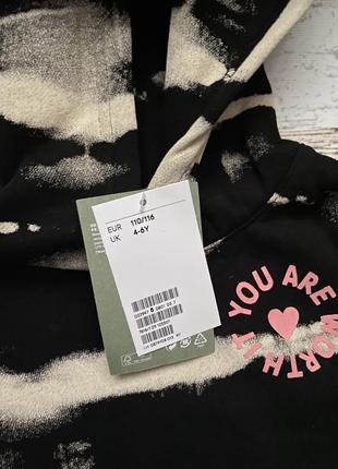 Худи, свитшот, толстовка h&m (zara), коллекция 2022 года, на 110-116 см( 4-6 лет)5 фото