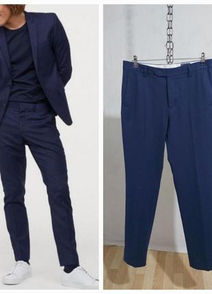 Шерстяные мужские теплые 99%- шерсть   брюки h&m slim fit3 фото