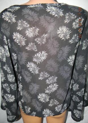 Шифоновая блуза с принтом2 фото