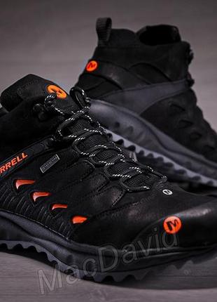 Кроссовки утепленные мужские merrell dragon skin winter black3 фото