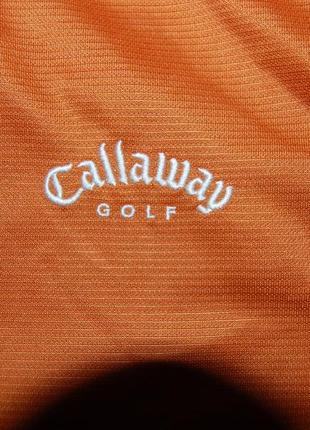 Фирменная футболка поло для гольфа, на молнии бренда callaway golf, оригинал, l4 фото