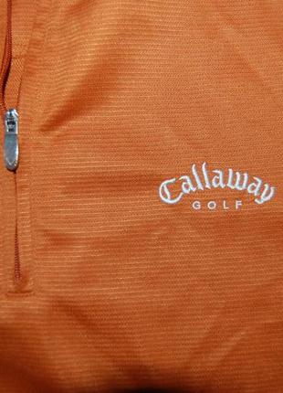 Фирменная футболка поло для гольфа, на молнии бренда callaway golf, оригинал, l5 фото