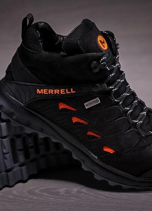 Кроссовки утепленные мужские merrell dragon skin winter black