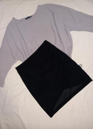 Міні юбка спідниця на запах3 фото
