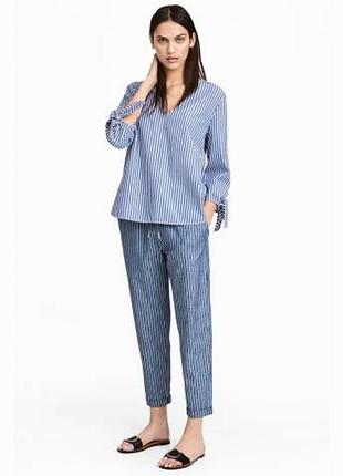 Отличные брюки чинос в полоску h&m,p. 38-40