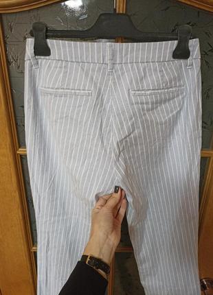 Чудові брюки чінос у смужку від h&m,p. 386 фото