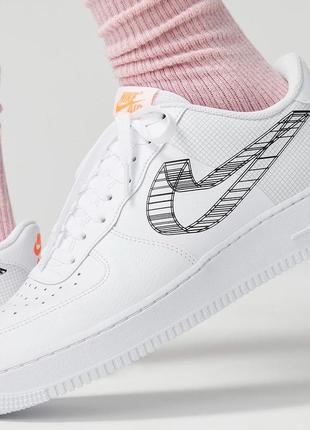 Кросівки nike air force 1 07 3d swoosh (44.5р. по 48.5р.) оригінал! -14%