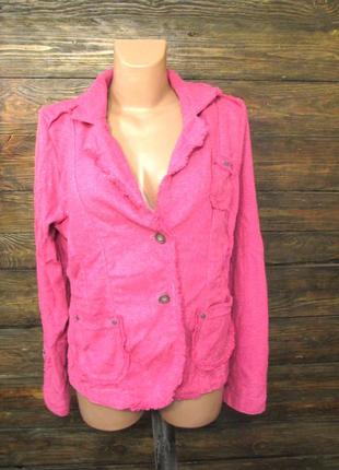 Піджак рожевий лляної mile atelier, m (12), стильний, як новий!