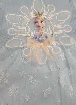 Казкова сукня з ельзою для принцес5 фото