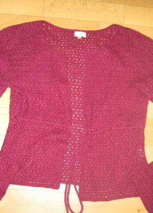 Кофта в'язана zoul вказано розмір 34-36, але буде на наш р. 42-44-46