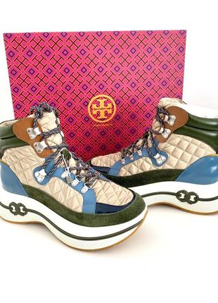 Tory burch жіночі черевики брендові осінь зима високі кросівки оригінал осінні, зимові жіночі кросівки ботінки на подарунок дружині дівчині