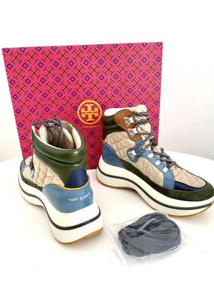 Tory burch женские ботинки брендовые высокие кроссовки оригинал осенние зимние осень зима на подарок жене девушке3 фото