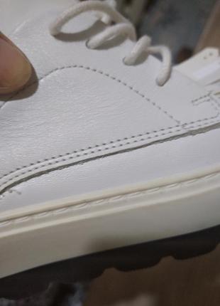 Очень красивые 100%кожа белые туфли лоферы оксофорды 39р евро маломерки португалия7 фото