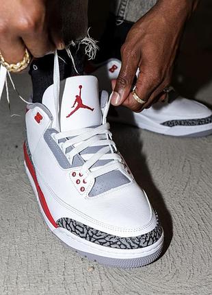 Кросівки nike air jordan 3 retro fire red (2022) dn3707-160 dm0967 original