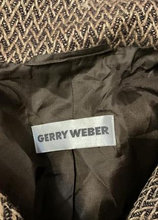 Теплий жакет в ялинку/ 46/brend gerry weber4 фото