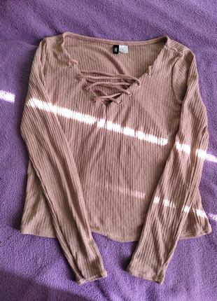 Кофточка женская на шнуровке h&m