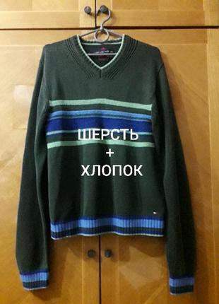 Брендовий  натуральний  стильний светр  р. l від  tommy hilfiger