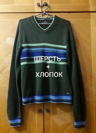 Брендовий  натуральний  стильний светр  р. l від  tommy hilfiger