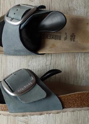 Шкіряні шльопанці / сланці birkenstock
madrid big buckle nubuck leather