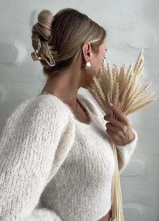 Кроп-светр з вовни альпака2 фото