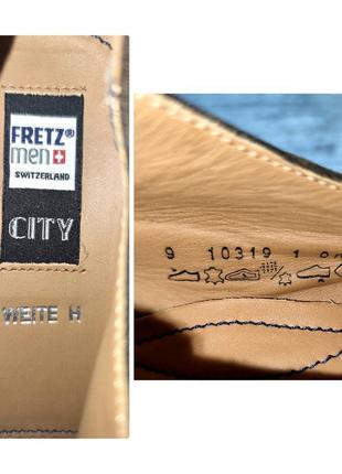 ❤1+1=3❤ fretz men швейцария мужские замшевые туфли броги10 фото