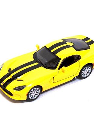 Автомодель легкова srt viper gts (2013) 5" kt5363fw, 1:36 (жовтий)