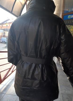 Шкіряна куртка,кожанная куртка,куртка з поясом,тепла куртка5 фото