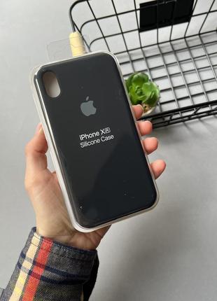 Чохол на iphone xr з захищеним низом silicone case чохол для айфон з закритим низом