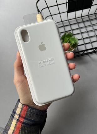 Чохол на iphone xr з захищеним низом silicone case чохол для айфон з закритим низом