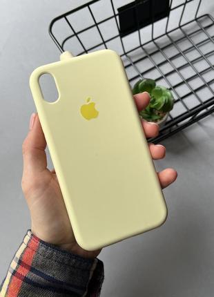 Чохол на iphone xr з захищеним низом silicone case чохол для айфон з закритим низом