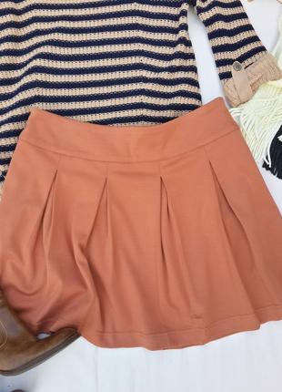 Юбка кирпичного цвета
