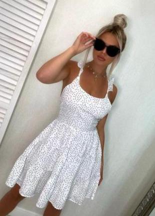 Сукня сарафан в горошок