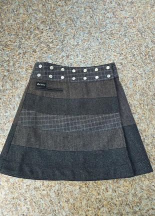 Moshiki шерстяная двухсторонняя юбка