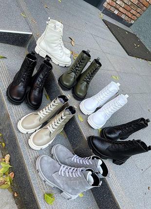 Черевики шкіра замша