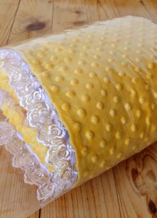 Плед дитячий ковдра конверт на виписку плюшевий теплий м'який