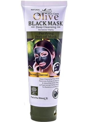 Чорна маска для обличчя wokali olive black