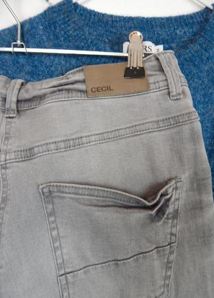 Брендові сірі базові джинси стрейч від cecil7 фото