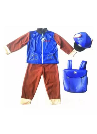 Детский костюм гонщик, щенячий патруль на 4, 5-6 лет