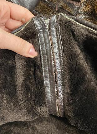 Презентабельна чоловіча шуба / дублянка, натуральна стрижена норка