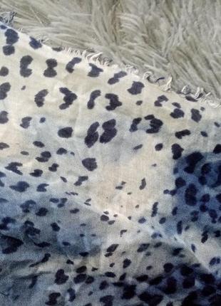 Великий шарф хустина леопардовий принт5 фото