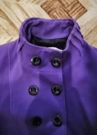 Пальто фиолетового цвета2 фото