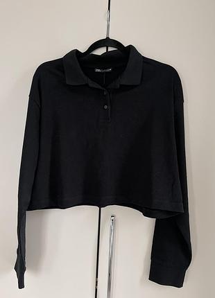 Укороченна кофточка поло zara